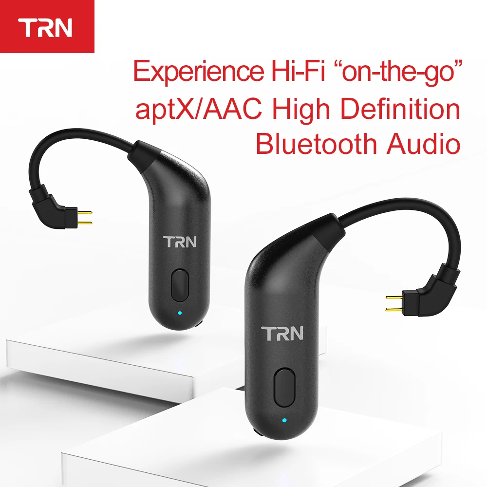 TRN BT20S Bluetooth V5.0 ушной крючок Разъем наушников Bluetooth Адаптер MMCX/2Pin для SE535 UE900 TRN V80/X6