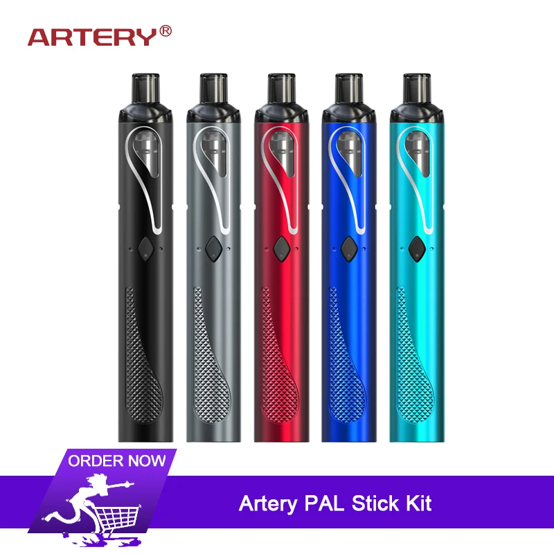 Артерия PAL палка AIO комплект Vape 1,6 мл емкость Pod 1.0ohm катушка MTL/0.6ohm сетчатая катушка встроенный аккумулятор 750 мАч электронная сигарета