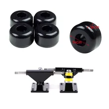 Refit Part Install Fix Equipment Component Skateboard Trucks & Black Skateboard Wheel 90A-95A