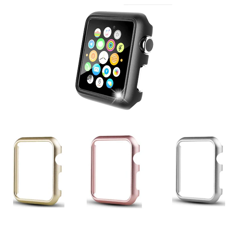 case For Apple watch band 40mm 44mm 38mm 42mm Aluminum alloy Frame strap bumper For iwatch cover series 4/3/2/1 protective shell