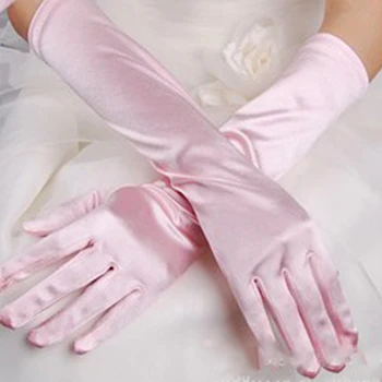 

Chic Women Prom Gloves Stretch Halloween Satin Gloves Evening Party Long Gloves