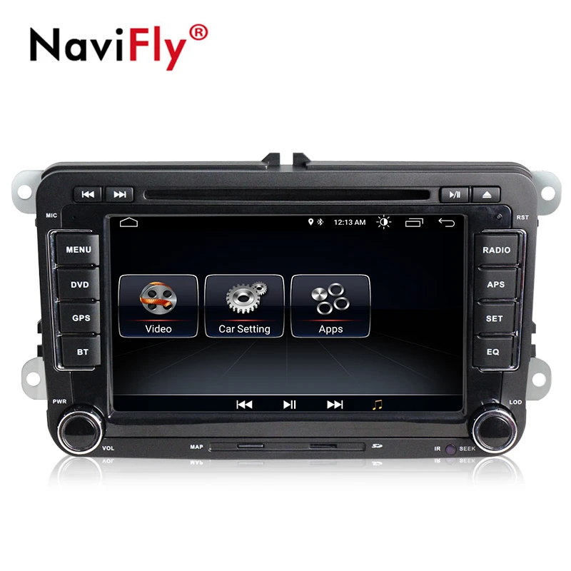 Perfect NaviFly Quad core android 8.1 car gps dvd for Volkswagen Skoda Octavia/Fabia/Rapid/Yeti/Superb/VW/Seat in stock Free ship! 2