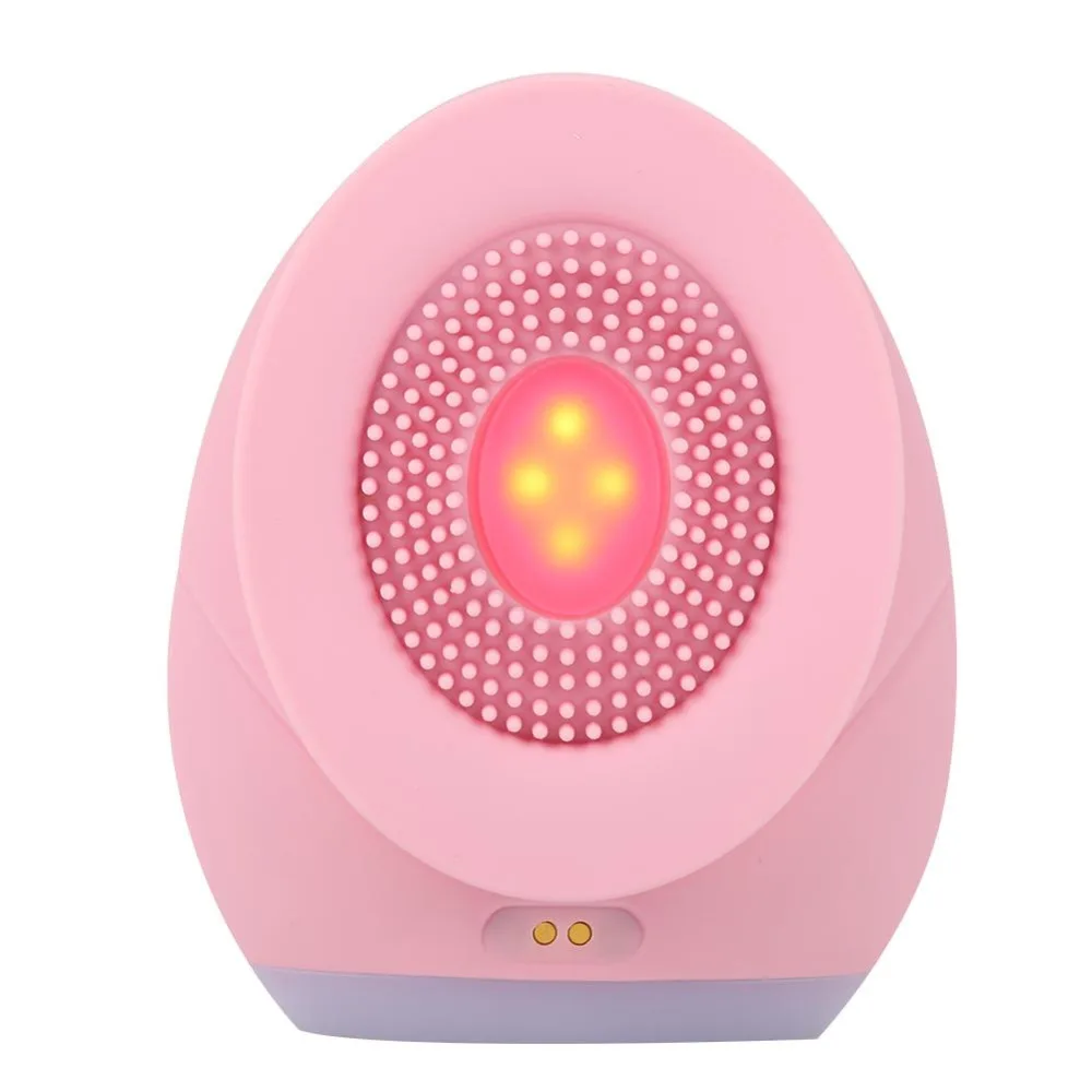 

Electric Ultrasonic Facial Cleansing Brush Gentle Exfoliation Silicone Face Deep Cleaner Brush Sonic Cleansing for All Skin Type
