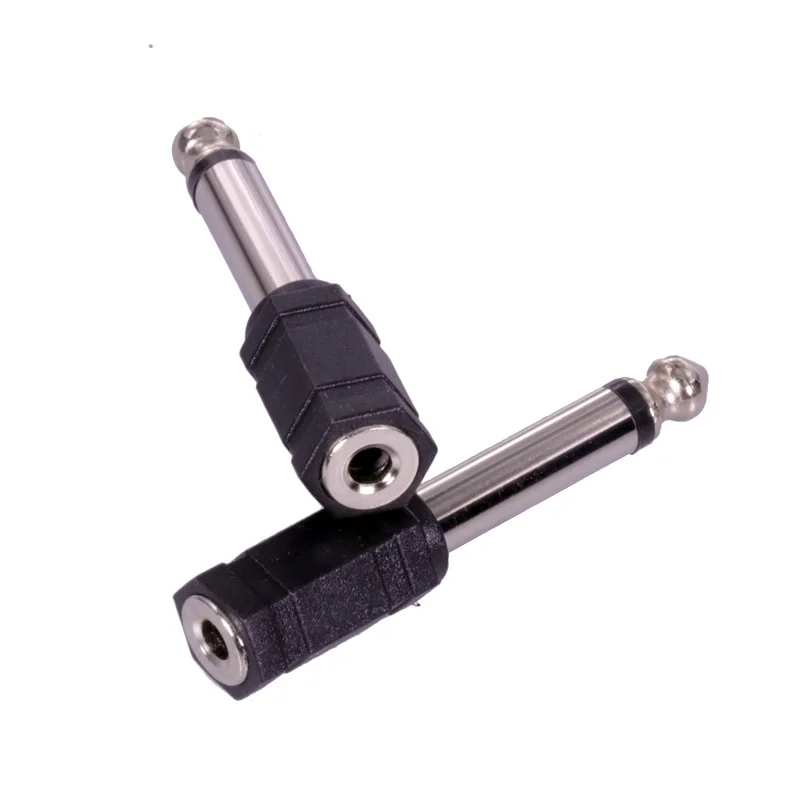 50Pcs 6 35mm 1 4 Male To 3 5mm 1 8 Female Audio Adapter 6 35 to 3 5 Jack Stereo Converter For Headphone Microphone Connector