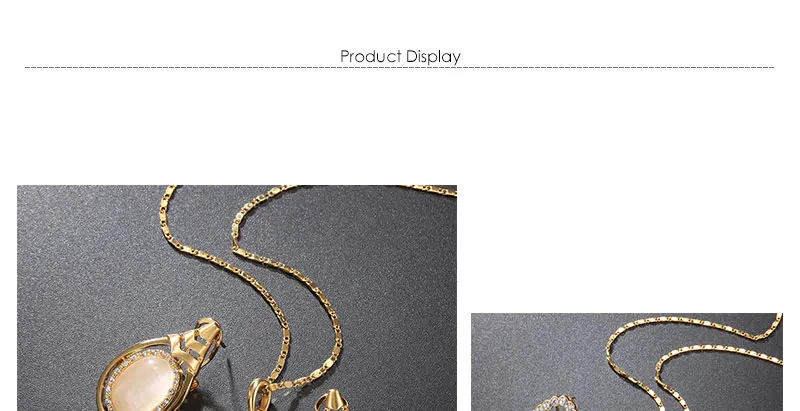 BTSETS Jewelry Sets Fashion Opal African Beads Jewelry Set In Gold Color Women Big Nigerian Wedding Dubai Jewelry Sets (1)
