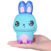 Jumbo Красочный Galaxy милый кролик мягкий креативный медленно поднимающийся хлеб Ароматизированная мягкая сжимающая игрушка для снятия стресса забавная игрушка для детей подарок