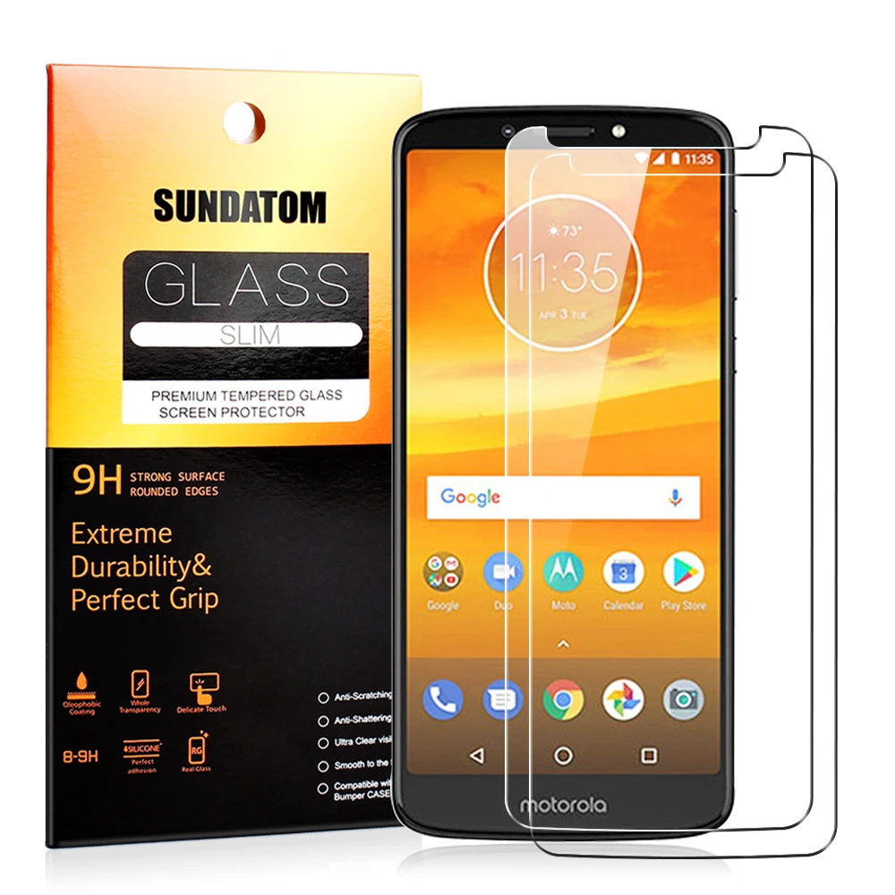 For Moto E5 Plus Play Tempered Glass Screen Protector Protective Film Guard for Motorola Anti Explosion Anti-shatter | Мобильные