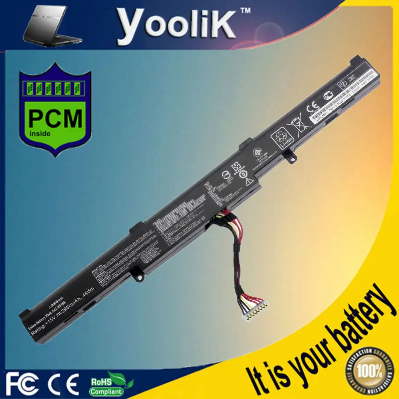 15V 2950mAh Аккумулятор для ноутбука A41 X550E F450E R752MA K550E X751MA X751MD X751MJ ASUS|x550e battery|battery for
