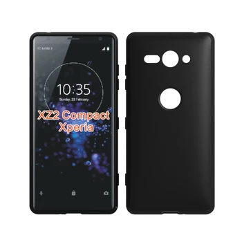 

10pcs/lot.black matte Skid-proof Soft TPU Transparent Silicone Clear Case Cover for Sony Xperia XZ2 Compact