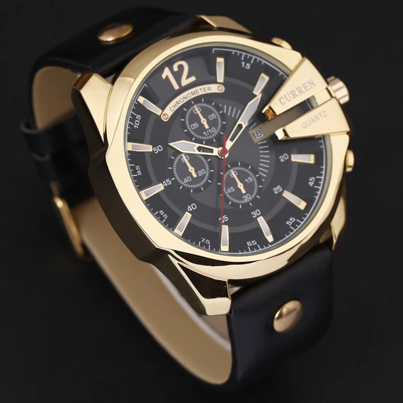 

CURREN Men Sports Watches Top Brand Luxury Quartz Watch Military Male Calendar Clock Fashion Waterproof Wrist Watch Dropshipping