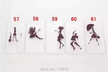 

Free DHL Shipping cartoon Painting case For iphone 4 4s 5 5s 5c Transparent matte hard cover