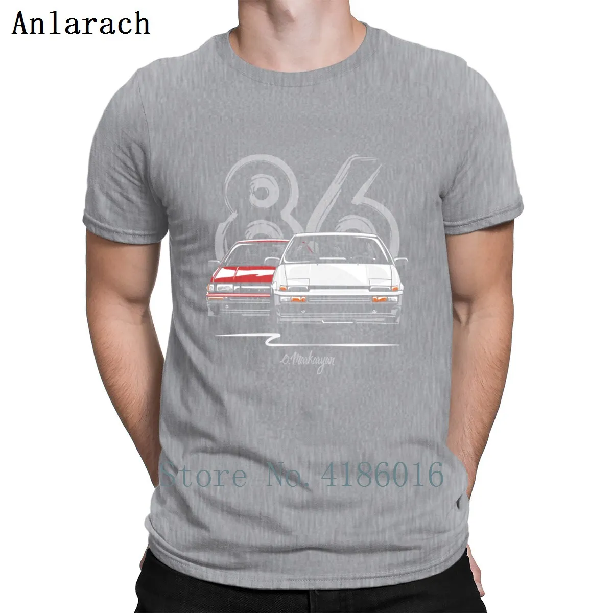 Ae86 Hachi Roku футболка с юмором бесплатная доставка Приталенная рисунками хлопковая