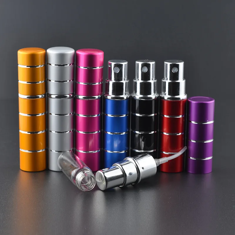 

10 ML High quality Mini Travel size Refillable atomizer metal aluminum empty perfume spray bottles