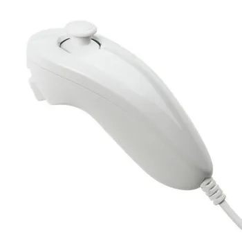 

White Motion Based Wired Nunchuck Controller for Nintendo Wii Console Video Game