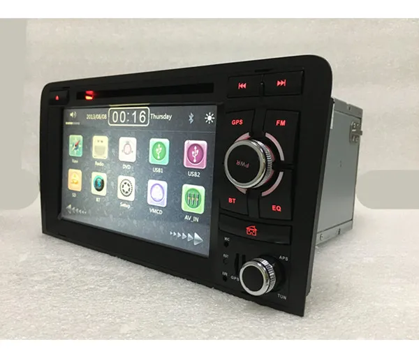 Clearance Wholesale! car radio navigation DVD gps Player for Audi  A3  S3  2004-2008 Car radio Stereo With BT Ipod Steering wheel 3