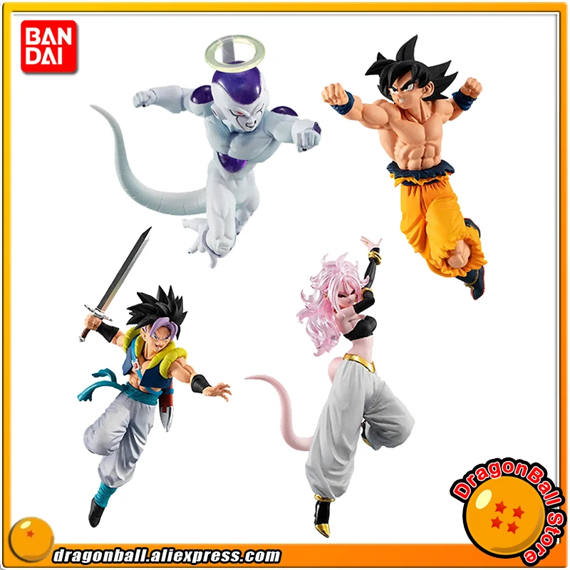 

"Dragon Ball Super" Original BANDAI Battle VS Gashapon PVC Figure Part 10 - Full Set 4 PCS Gotenks Android No.21 Goku Freeza