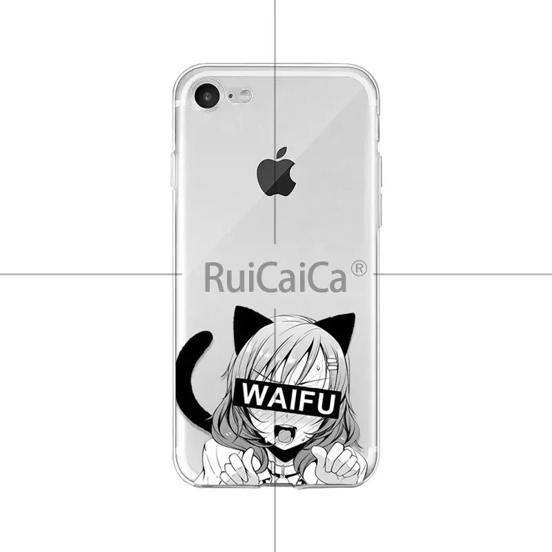 Ruicaica Senpai аниме Waifu красочные милые распродажа крутой чехол для телефона для iPhone 8 7 6 6S Plus X XS max 10 5 5S SE XR Coque Shell - Цвет: 1