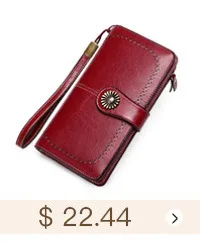 Large Capacity Split Leather Card Holder Quality Wallet Long Women Wallet Zipper Clutch Casual Zipper Retro Purse Women