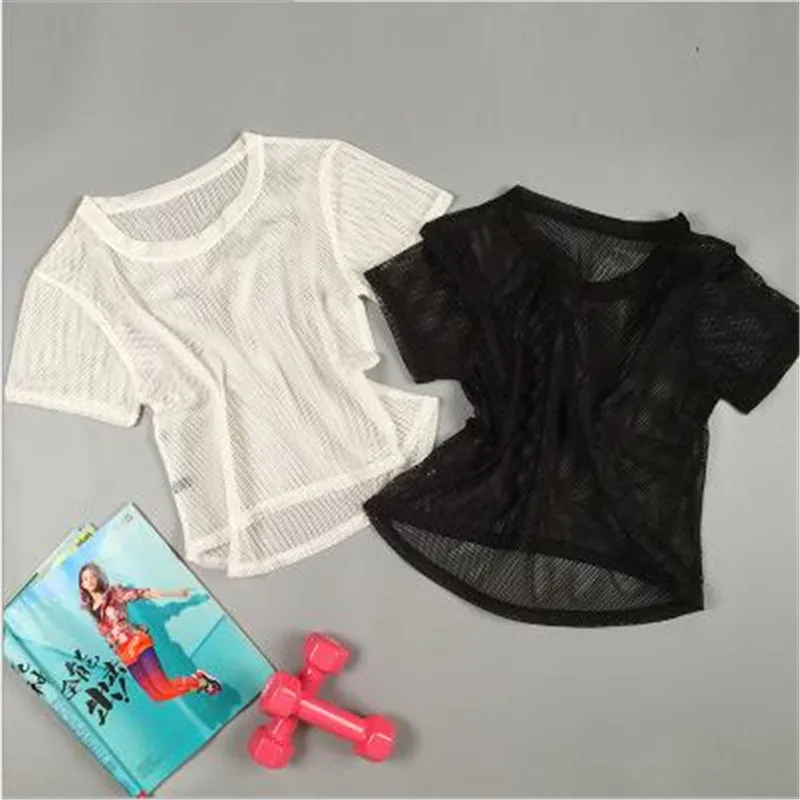 

Transparency T shirt Cool Sexy See-through Loose T-shirt Woman New 2017 Summer Mesh T Shirt Tops Camisetas Feminino Net Crop Top