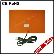 24 ''X 24'' силиконовый нагреватель кровать для 3D-принтеры с 100 к термистор и 3 м клейкие ленты