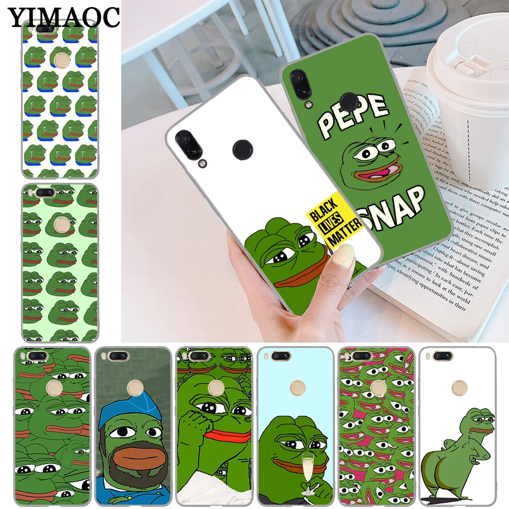 

YIMAOC the Frog meme pepe Colorful Cute Soft Case for Xiaomi Redmi Note 4 4A 4X 5 Plus 5A Prime 6 Pro 6A S2 7 Go