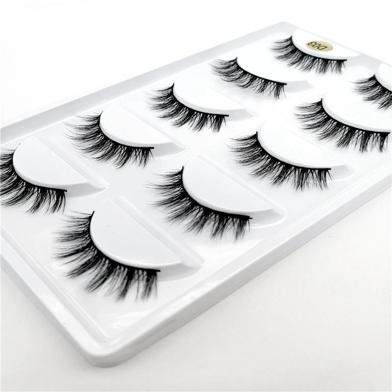 

5 pairs Mink Eyelashes 3D False lashes Thick Crisscross Makeup Eyelash Extension Natural Soft Fake Eye Lashes