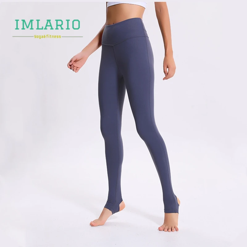 

Imlario Crisscross Stirrup Workout Running Leggings High Waist Yoga Pants Skinny Nylon Gym Fitness Tight Extra Long Over Heel