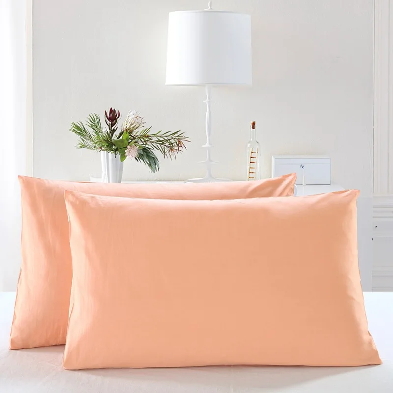

WLIARLEO Solid 17-Colors Pillowcase Pink All-inclusive Bedroom Pillowcases Soft Cotton Rectangle Pillow Cover capa almofada