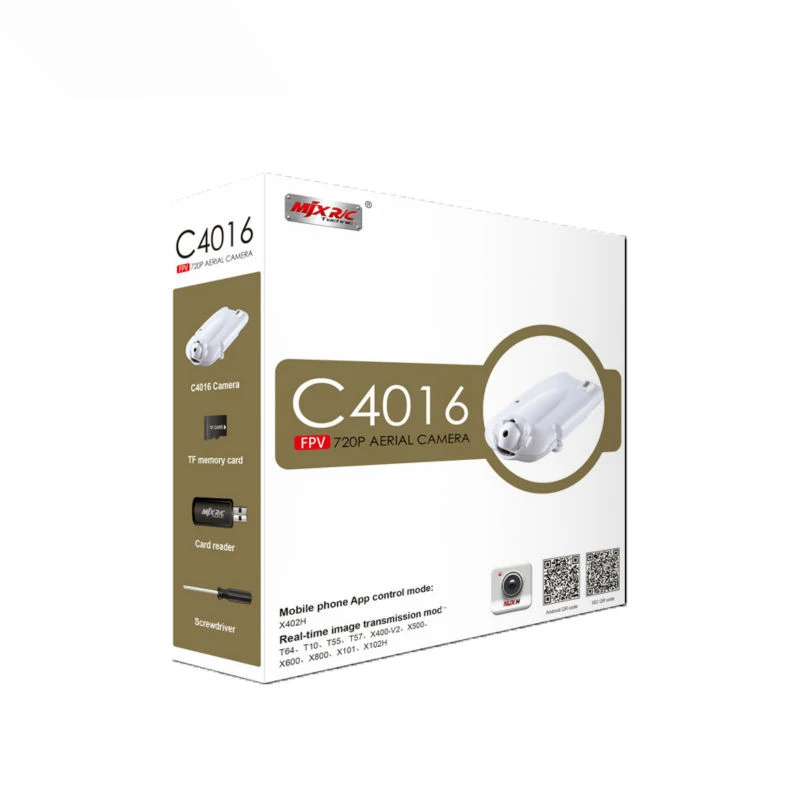 

MJX C4016 FPV WIFI 720P HD Camera Fit For MJX T64 57 X400-V2 X600 X800 X101 X102H RC Helicopter