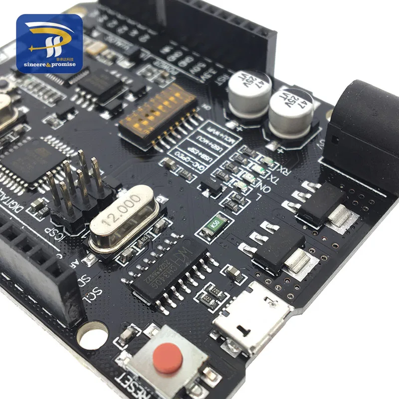 UNO + Wi Fi R3 ATmega328P ESP8266 CH340 (32Мб оперативной памяти) 6 9V USB TTL CH340G для Arduino NodeMCU WeMos один