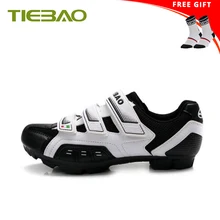 Tiebao Cycling Shoes 2018 white Sports Outdoor Breathable Mountain MTB Bike Bicycle Lock Shoes Riding Shoes Men sneakers Women boodun breathable mountain cycling shoes leisure sports outdoor mtb road bike bicycle lock riding shoes women