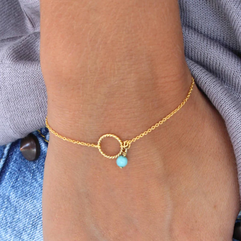 

Europe and the new simple sexy handmade linen wreath beaded bracelet boho charm of choice for women