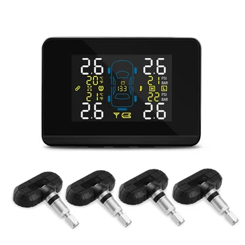 

Auto Tyre Pressure Monitoring System U906C-NF+ With 4 Built In Self Replaceable Battery Sensors And PSI BAR Two Pressure Unit