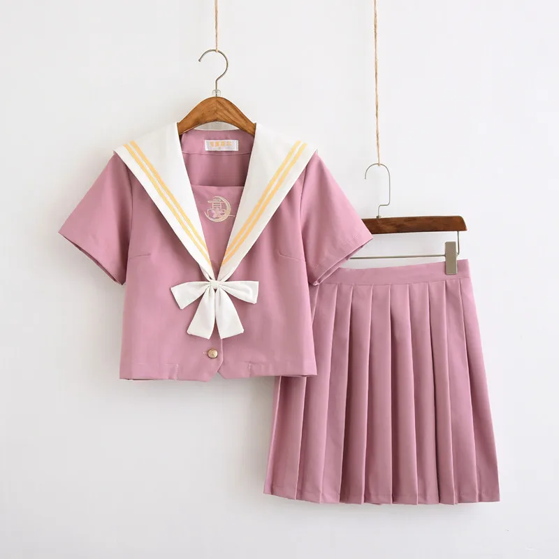 

Sakura light pink Japanese school uniform skirt jk uniform class uniforms sailor suit college wind suit female students uniforms