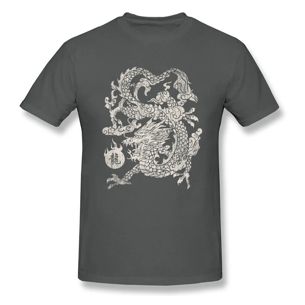 Design Casual T Shirts Retro VALENTINE DAY Short Sleeve O Neck Tops T Shirt Pure Cotton Mens Printing Tops T Shirt Chinese Dragon Eat The Sun White carbon