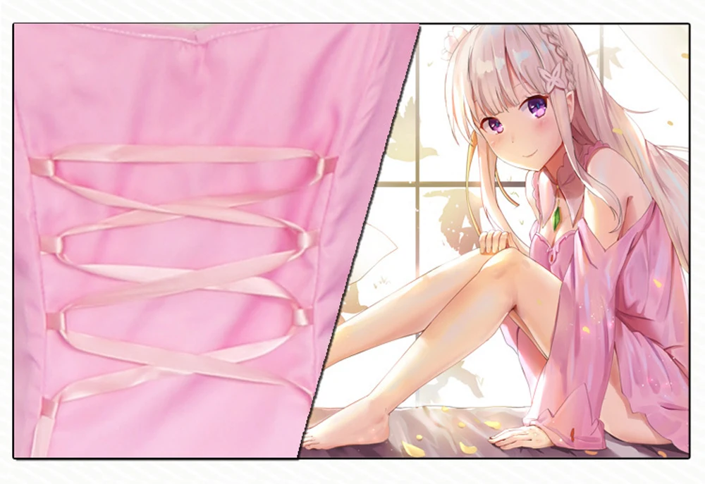 Розовые костюмы для косплея Liva girl Re: жизнь в другом мире от нуля Эмилия японское