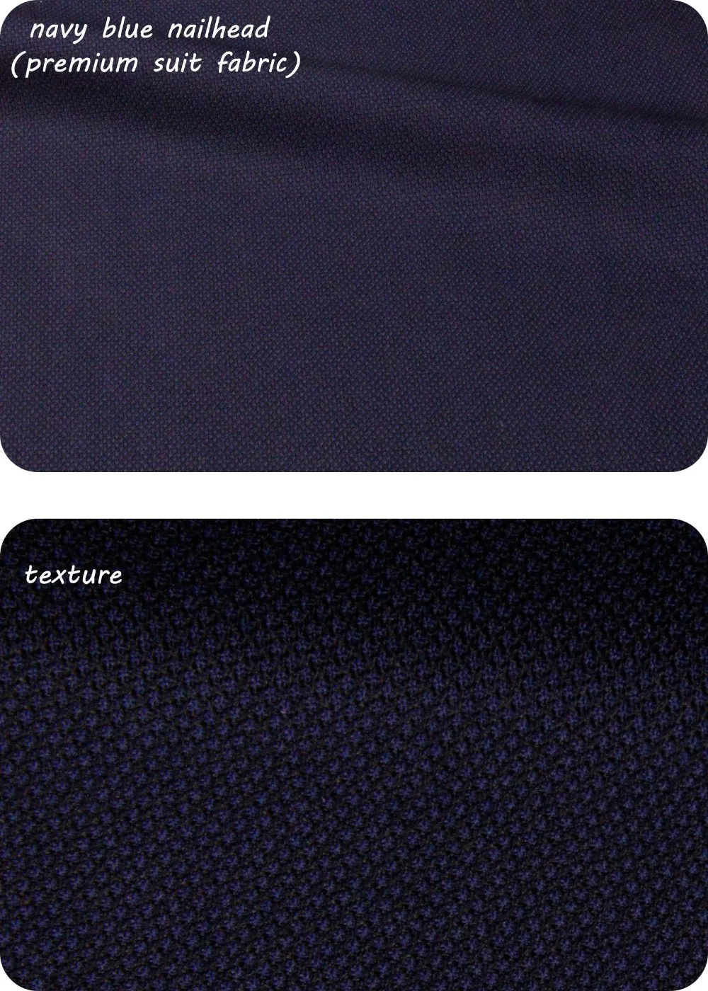 navy blue nailhead premium suit fabric