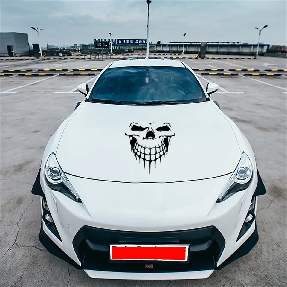 3D Skull Stickers Creative Car Stickers & Decals Car Styling Head Rear Windshield Stickers Car Door Window Stickers 15.917 (6)