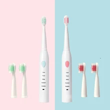 Пара стиль звуковая электрическая зубная щетка для взрослых зарядка Водонепроницаемая Автоматическая умная зубная щетка подарок