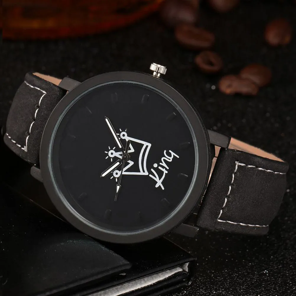 Новые королевские кожаные часы женские для влюблённых кварцевые часы мужские брендовые Роскошные наручные часы женские мужские кварцевые часы для влюбленных m99