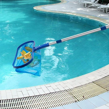 

New Arrival Swimming Pool Accessories Skimmer Net with Adjustable Telescopic Pole Deep Bag Net Water Surface Debris Cleaning Net