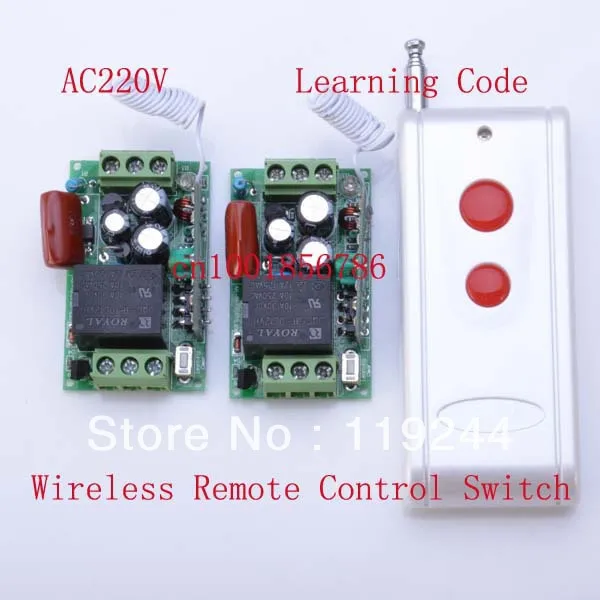 

Hot!1000M Distance 220V 1CH 10A Learning Code RF Wireless Remote Control Power Switch System M4/T4/L4 output state is adjusted