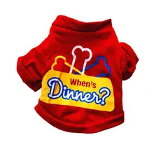 Pet Puppy летняя рубашка с буквенным принтом хлопковая Футболка Одежда для собак щенка принтом Ropa Para Perros