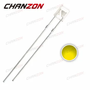 

100pcs LED 2X3X4mm Square Yellow 20mA DC 2V Water Clear Diode Light 234 Rectangle Light-Emitting Diode LED Lamp Through Hole