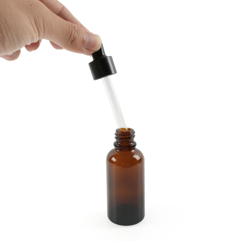 من الضروري النفط عطر زجاجة العنبر بالقطارة الزجاج زجاجة محلول التجميل إعادة الملء الضروري النفط السائل زجاجة 5/10/15 /20/30 ملليلتر