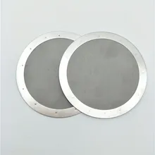 200 шт твердый из нержавеющей стали, Многоразовый моющийся сетчатый фильтр для кофе для аэропресс для кофе lin4024