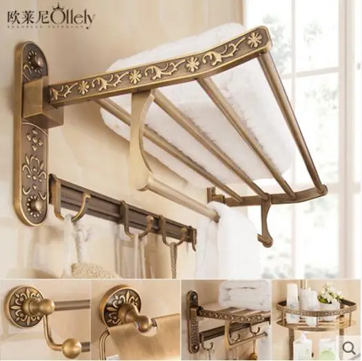 

European antique towel rack towel rack toilet storage
