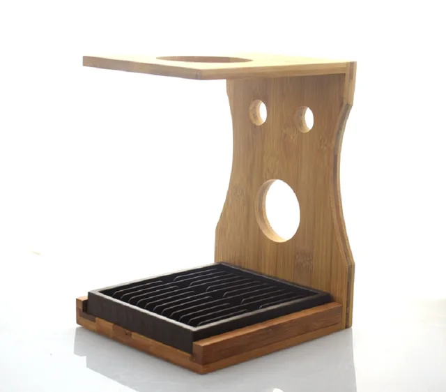 Best Price Free shipping Bamboo Coffee Dripper Stand Brewing Stand Holder Rack