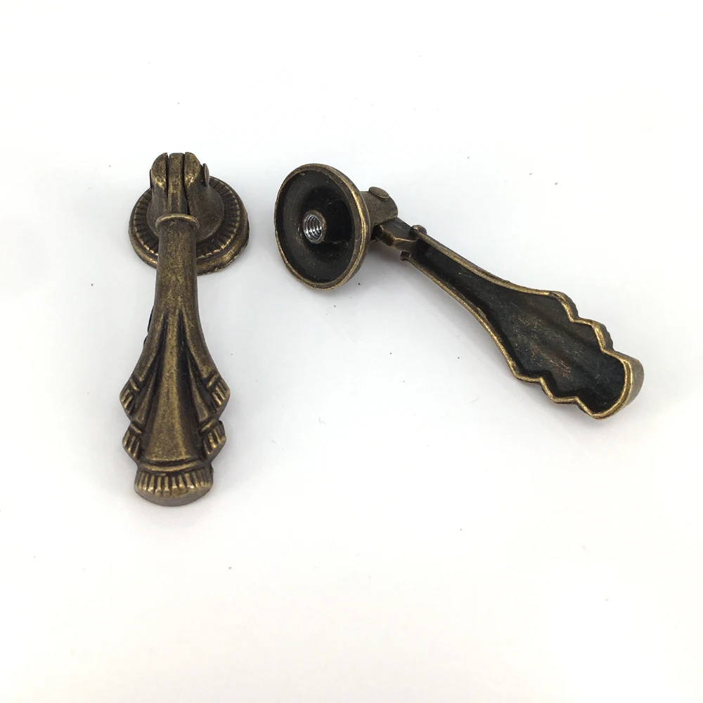 vintage style shaky pendant drawer knobs pulls antique brass dresser door handles knobs