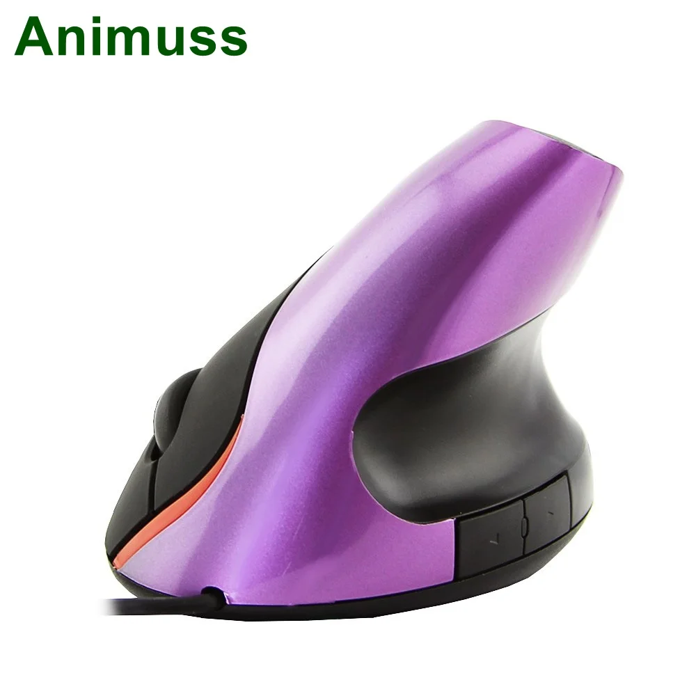 

ANIMUSS Wired Vertical Mouse Mause Gamer Ergonomic Healthy Mouse 1600DPI USB Optical Computer 5D Gaming Mice for PC Laptop